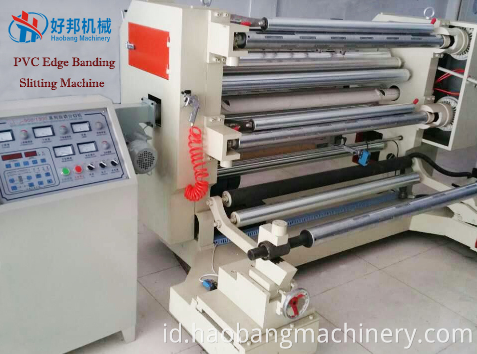 PVC edge banding slitting machine